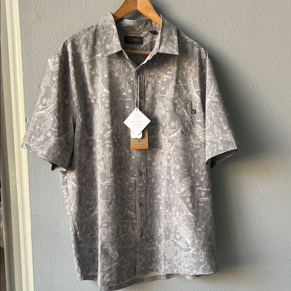 TRO Gray Patterned shirt